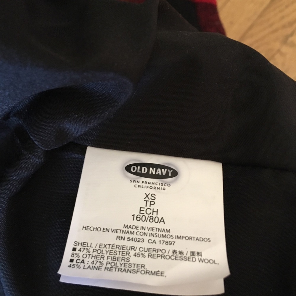 NWOT Plaid Pea Coat - Picture 7 of 16